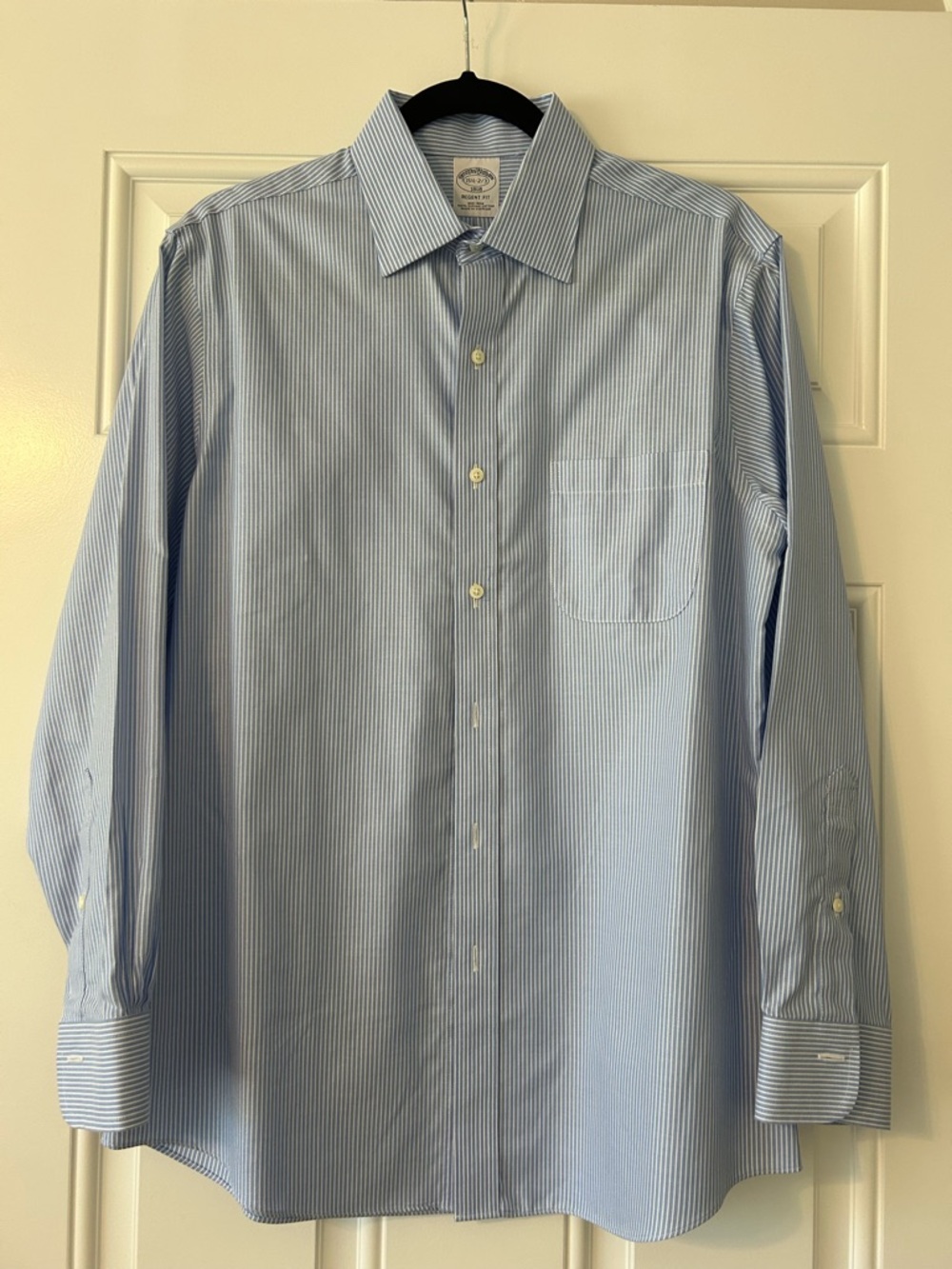 Brooks Brothers Light Blue Pinstripe Dress Shirt